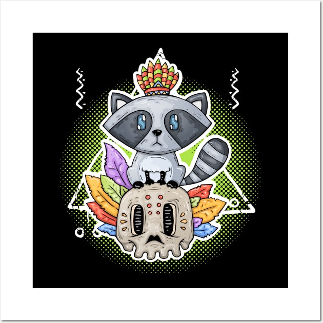 Raccoon Wall Art by Original_Wicked